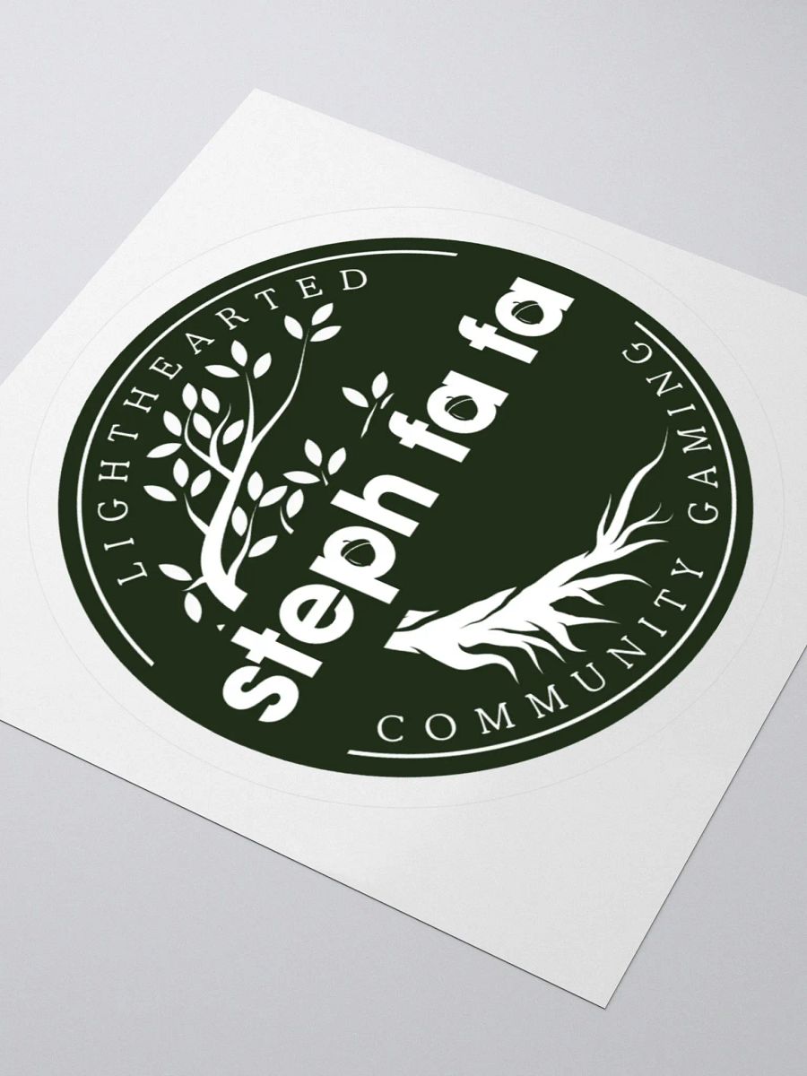 Steph fa fa Lighthearted Logo Kiss Cut Stickers product image (7)