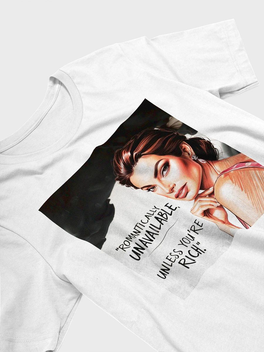 Romantically Unavailable Unisex Heavy Cotton Tee, Funny Quote T-Shirt, Sarcastic Graphic Tee, Humorous Statement Top, Sassy Tee Shirt product image (3)