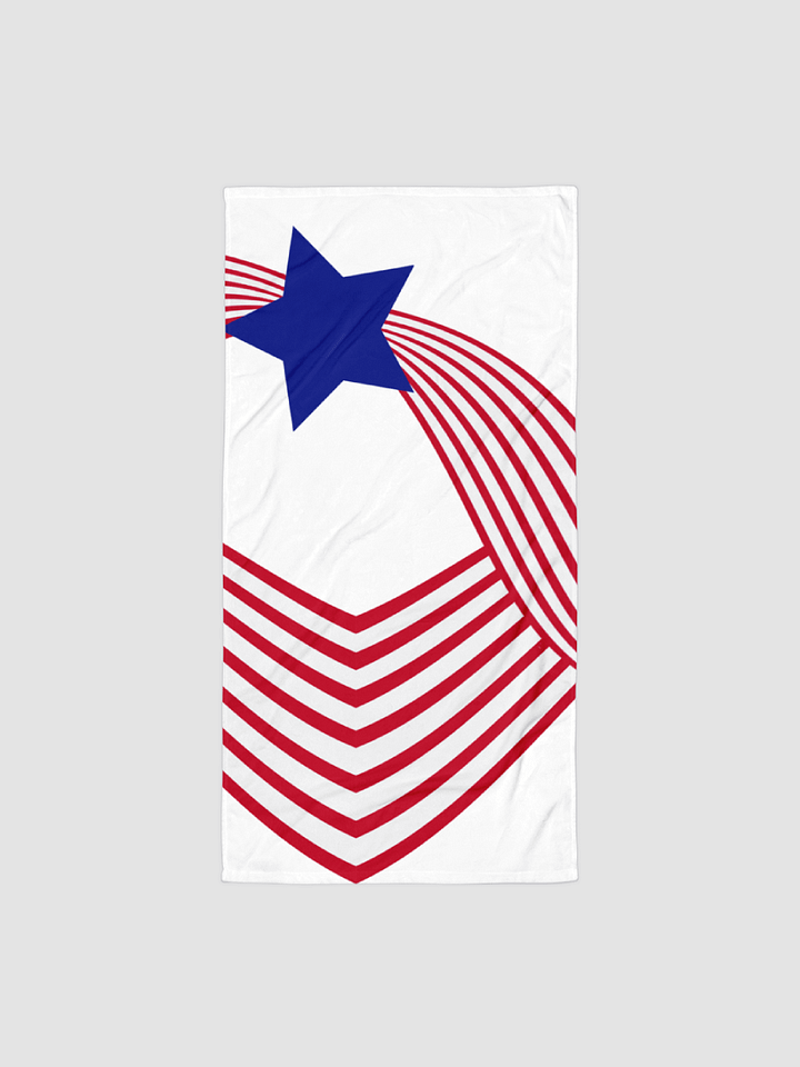 Old Glory Ribbons Sublimated Beach Towel product image (1)