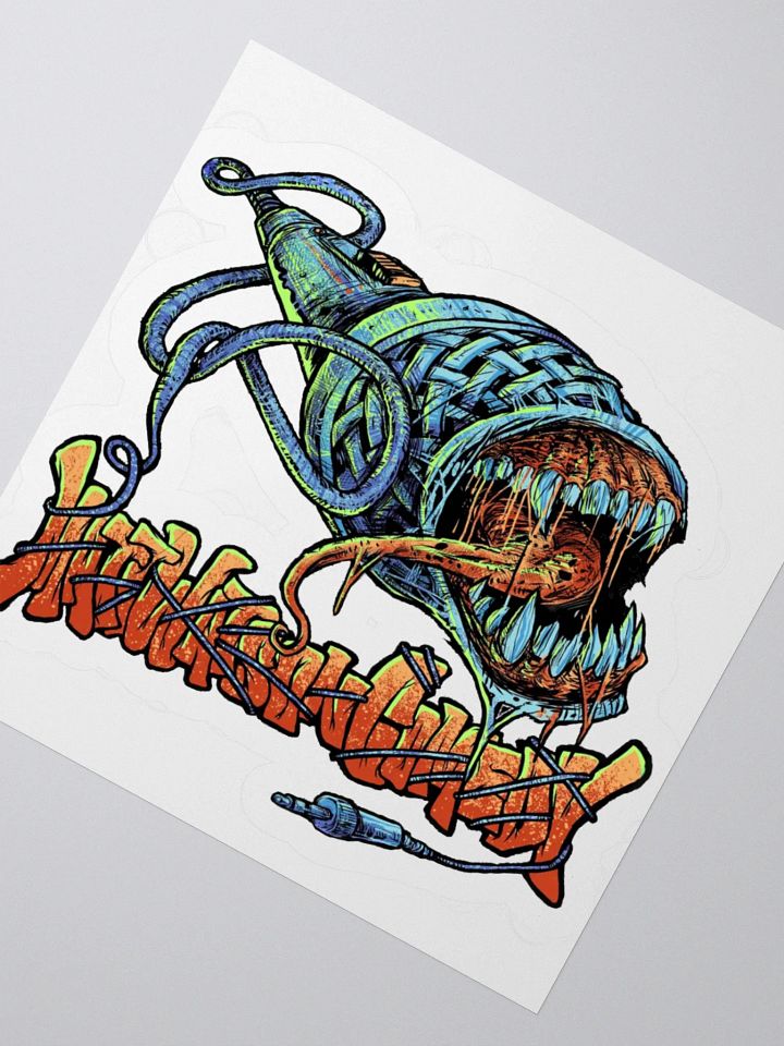 Zombie Microphone Sticker product image (6)