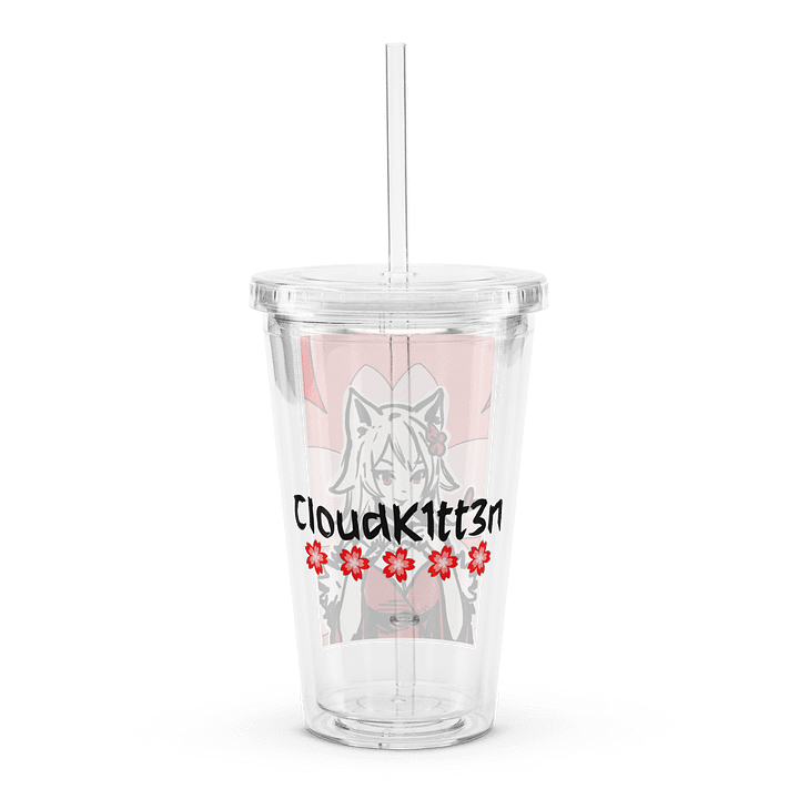 Sakura Japanese Brush Hand Heart Plastic Tumbler product image (2)