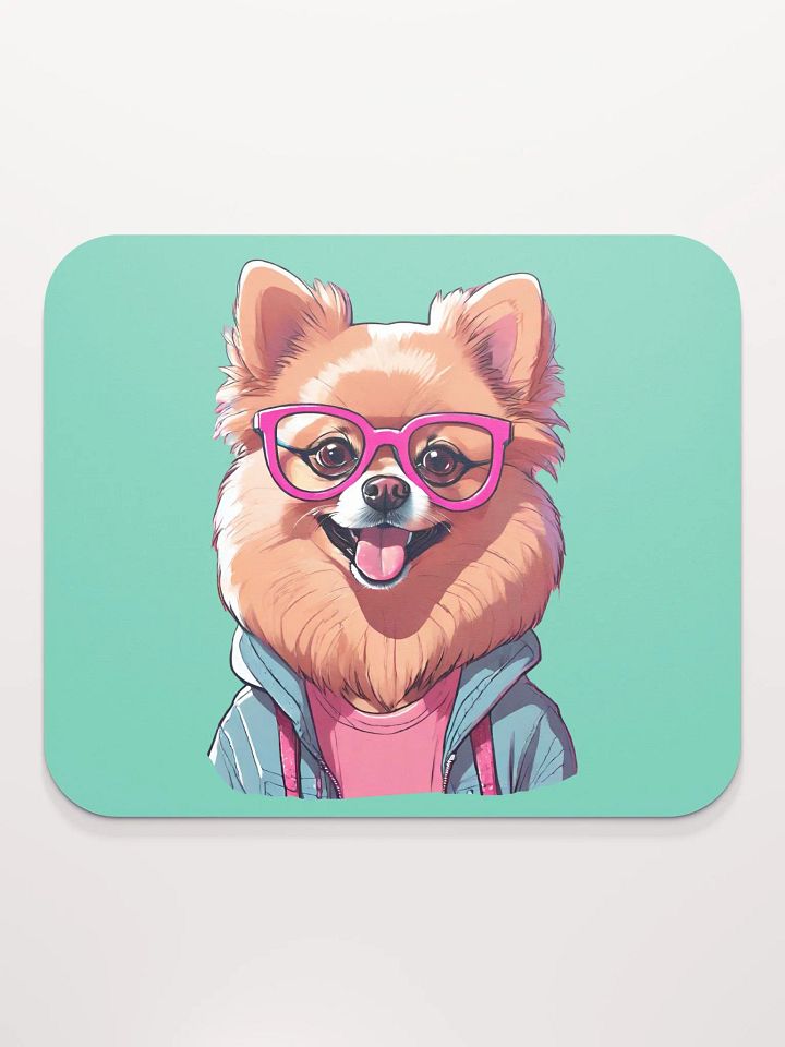 Geeky Pomeranian Mouse Pad product image (1)