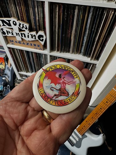Black Sabbath World Tour 1978 Badge 
Support was Van Halen 

#blacksabbath