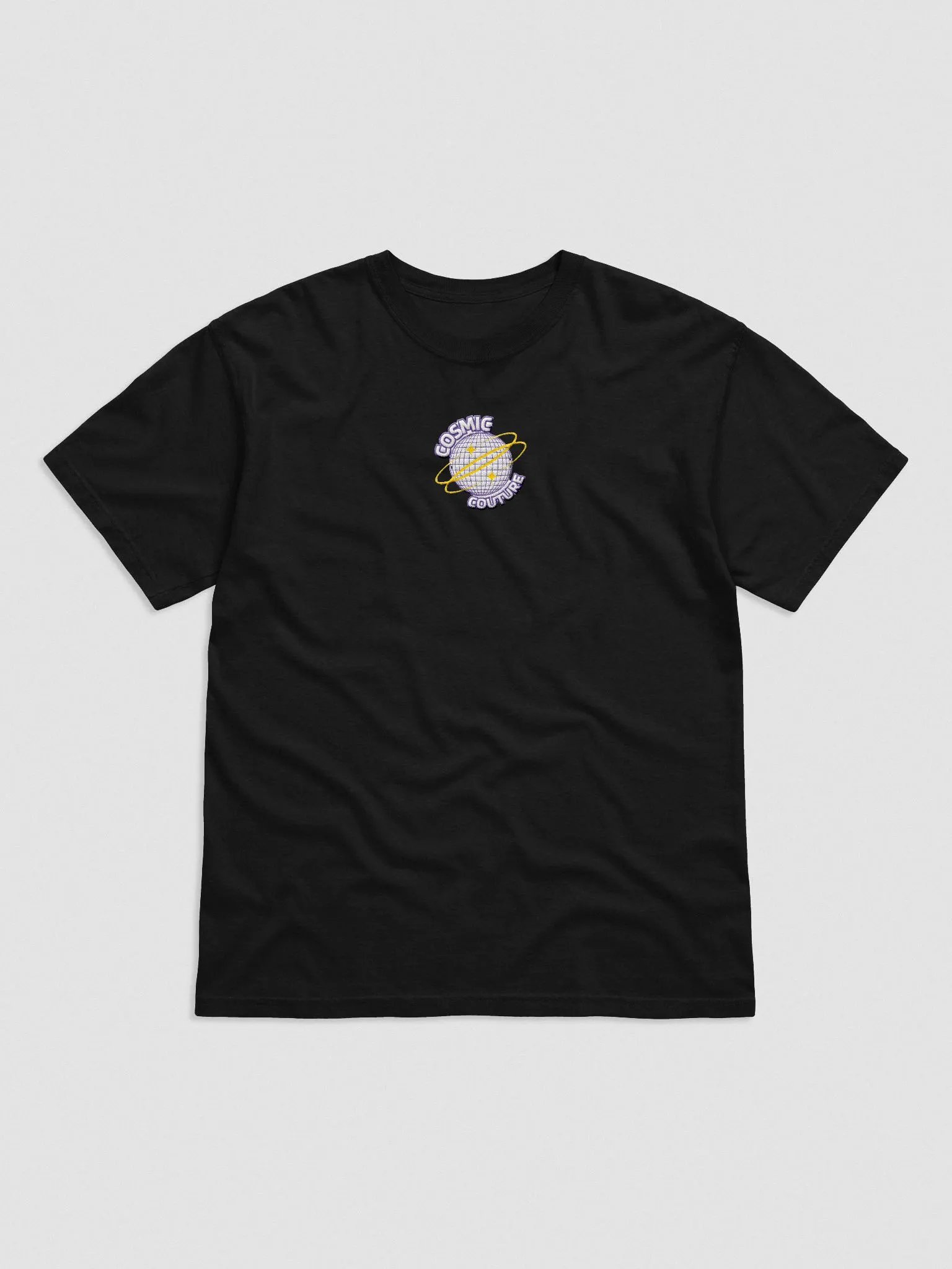 Cosmic Couture globe Embroidered Tee product image (2)