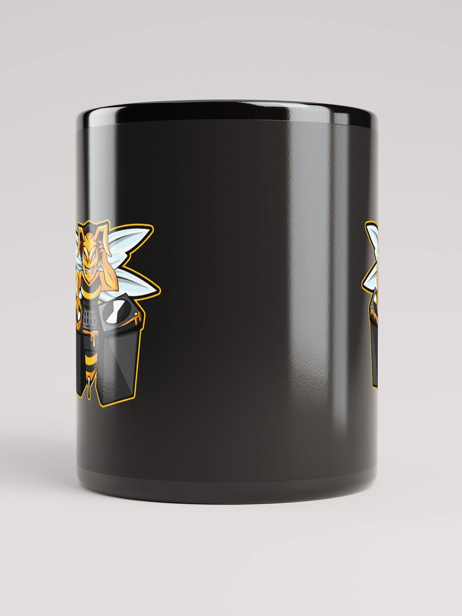Bee Logo Black Glossy Mug product image (10)