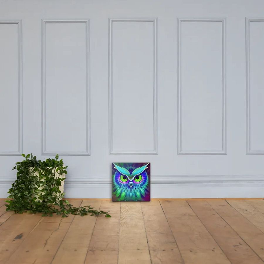 Fantasy Fractal Owl Art - v18 product image (4)