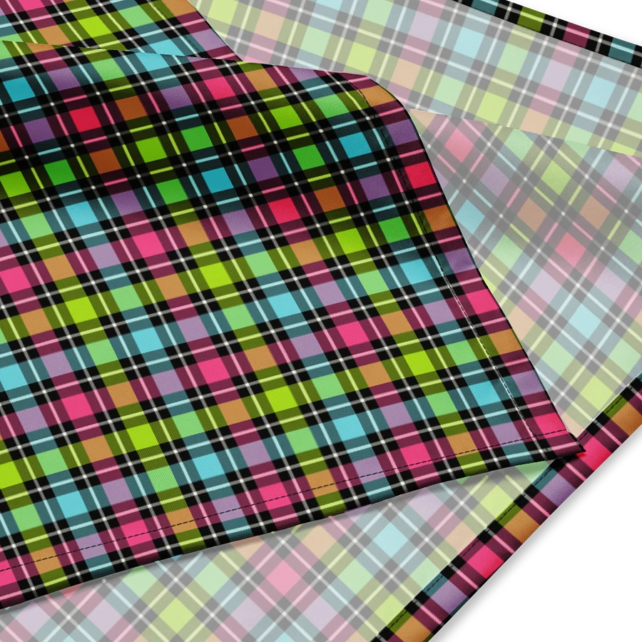 Neon Checkered Plaid Bandana product image (2)