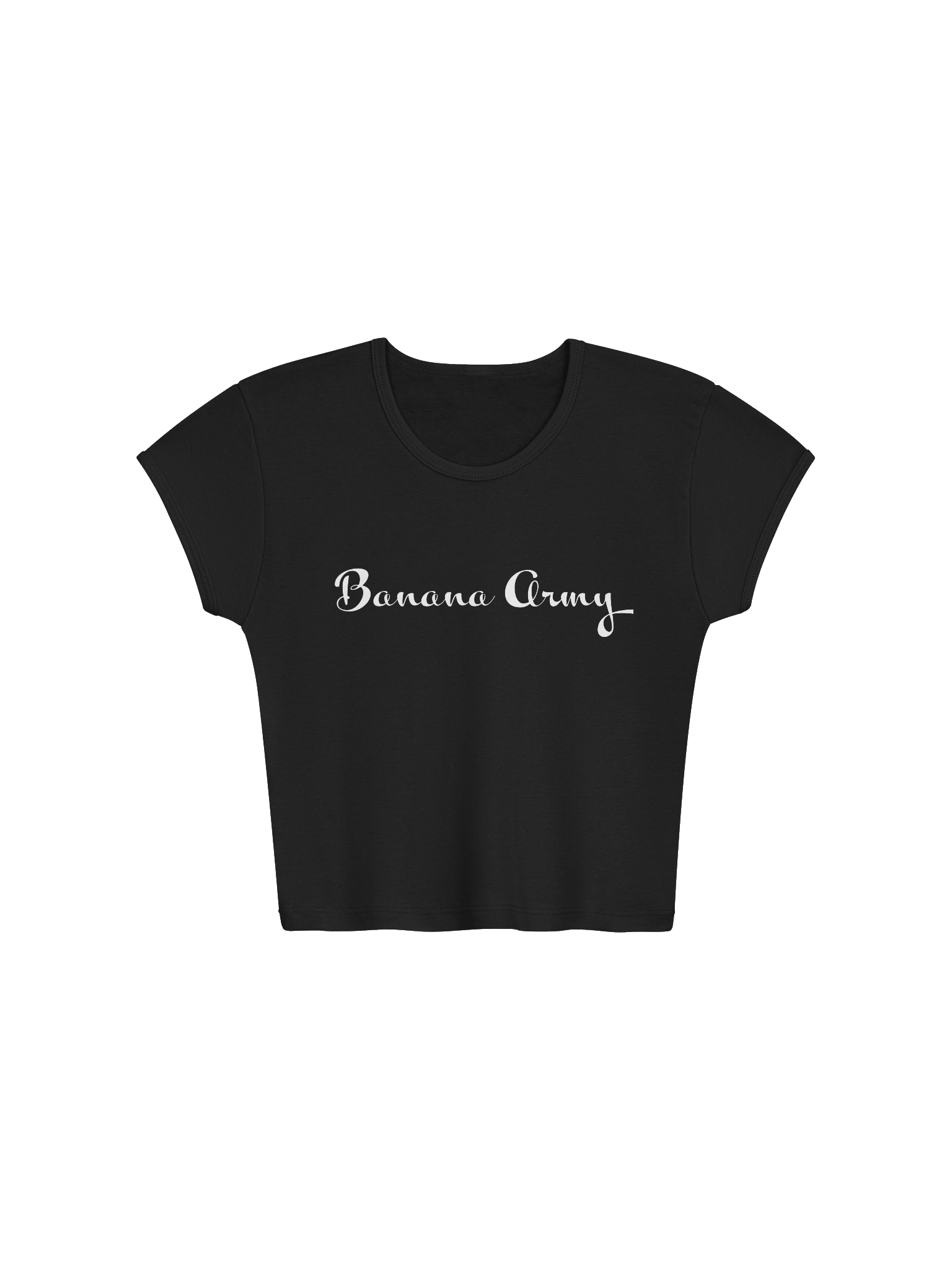 Banana Army Womens Baby Rib Crop Top product image (1)