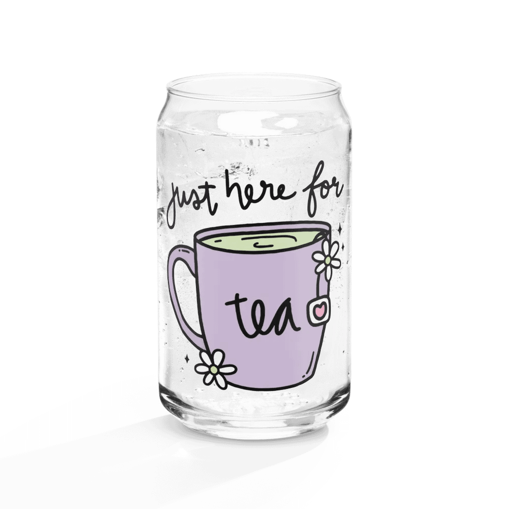 Just here for Tea Glass Mug product image (10)