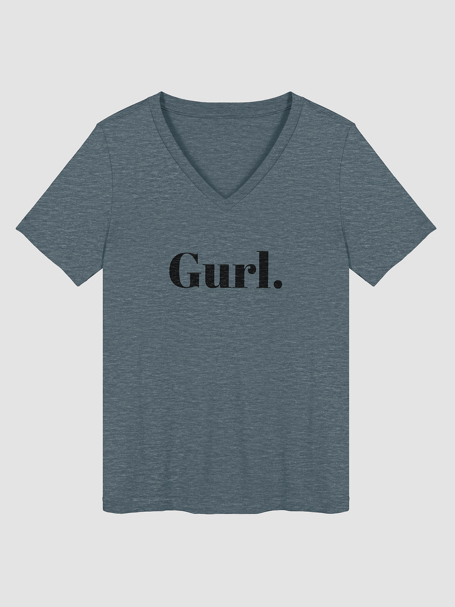 Gurl Relaxed V-Neck Tee - Black product image (1)