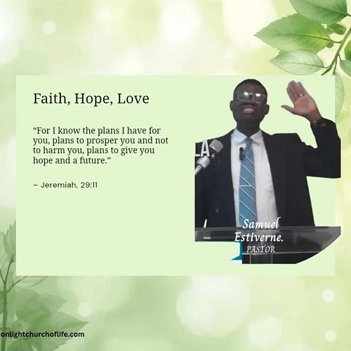 “For I know the plans I have for you, plans to prosper you and not to harm you, plans to give you hope and a future.”