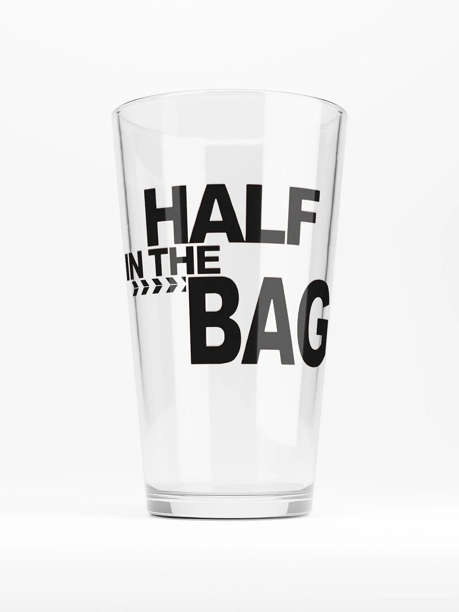 Half in the Bag Pint Glass product image (1)