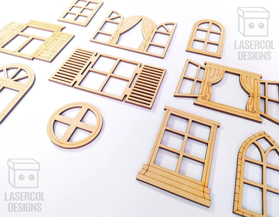Windows Cut Outs - Laser Cut Files product image (8)