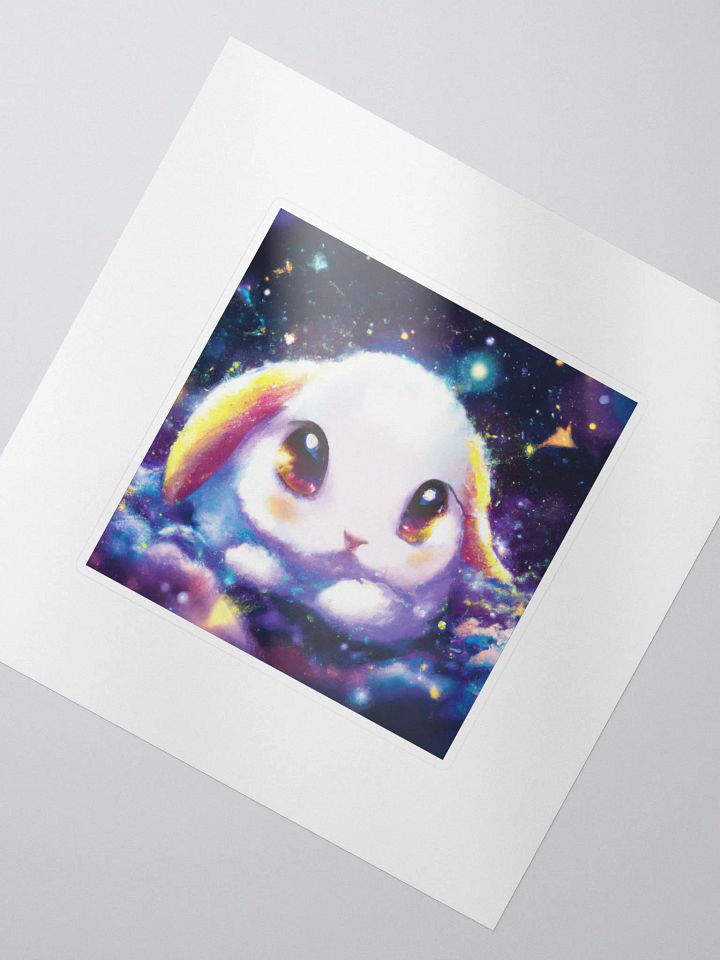 Cute Galactic Bunny Alpha Sticker product image (2)