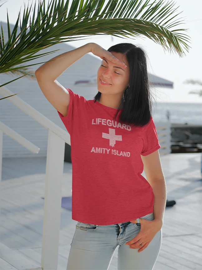 Amity Island Lifeguard Women's Relaxed Fit Tee product image (25)