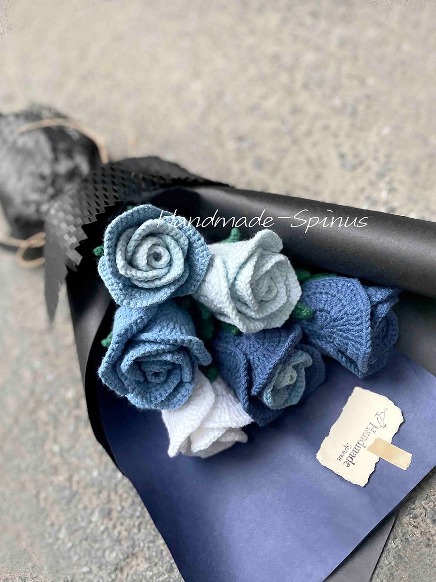 Blue Movement Crochet Knit Bouquet product image (5)