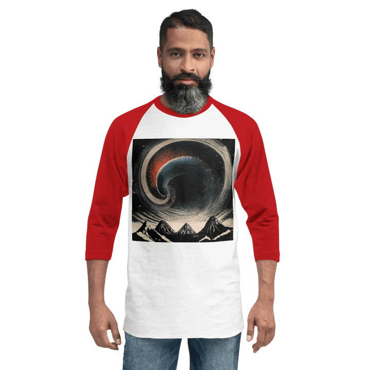 Galactic Vortex ¾ Sleeve Tee product image (2)