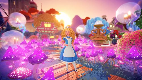 Spent the day decorating my Teacup Falls area in Storybook Vale. Of course the inspiration is Alice + Mad Hatter meets cottag...