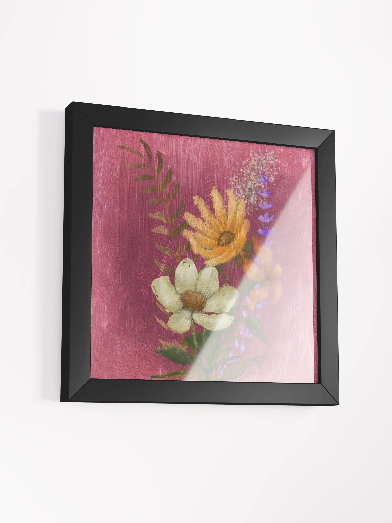 Wild Flowers Vibrant Ayous Wood Framed Poster product image (5)