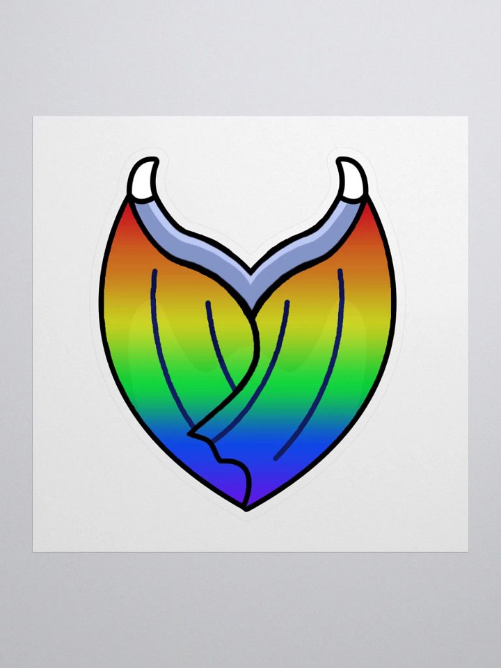 Rainbow Wing Heart Sticker product image (1)