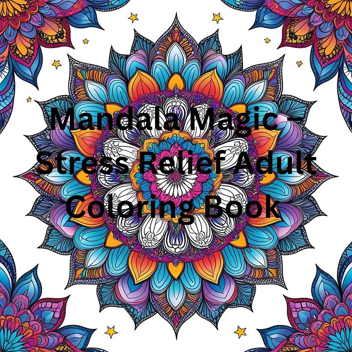 Mandala Magic – Stress Relief Adult Coloring Book with Beautiful Mandalas for Relaxation & Mindfulness product image (1)