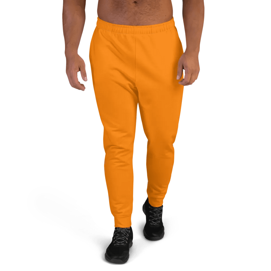 Plain Color Orange Joggers product image (1)