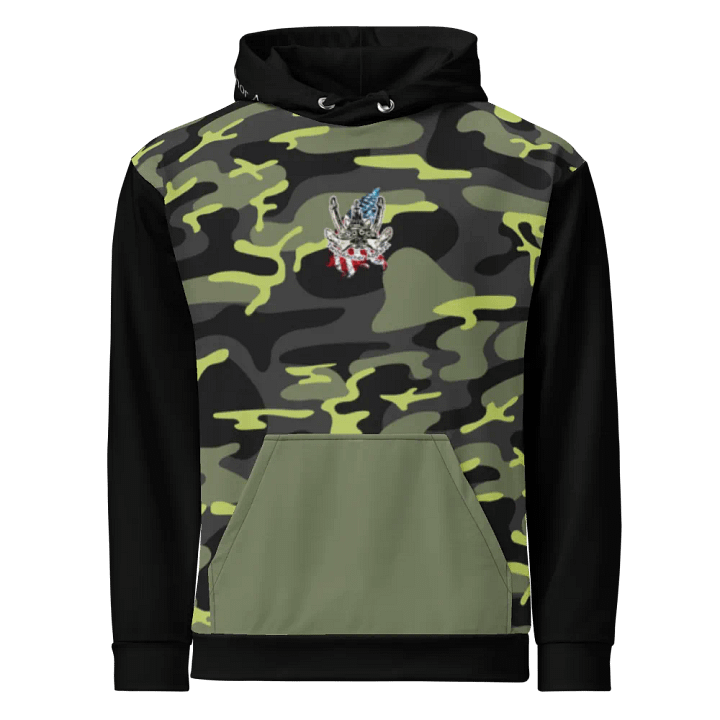 black & Green Pacific Titan & CE Flage Hoodie product image (2)