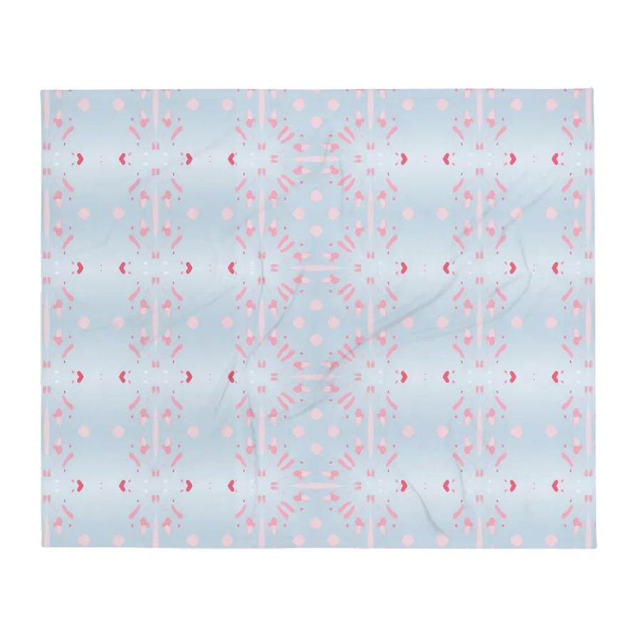 Pink Splashes & Red Hearts Throw Blanket product image (3)