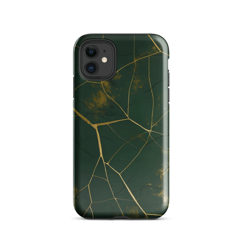 Green & Gold Kintsugi Tough iPhone Case product image (47)