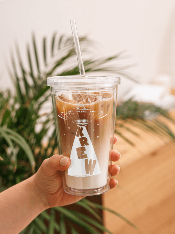 Konspiracy Tumbler - Beam Up the Krew (White Logo)
