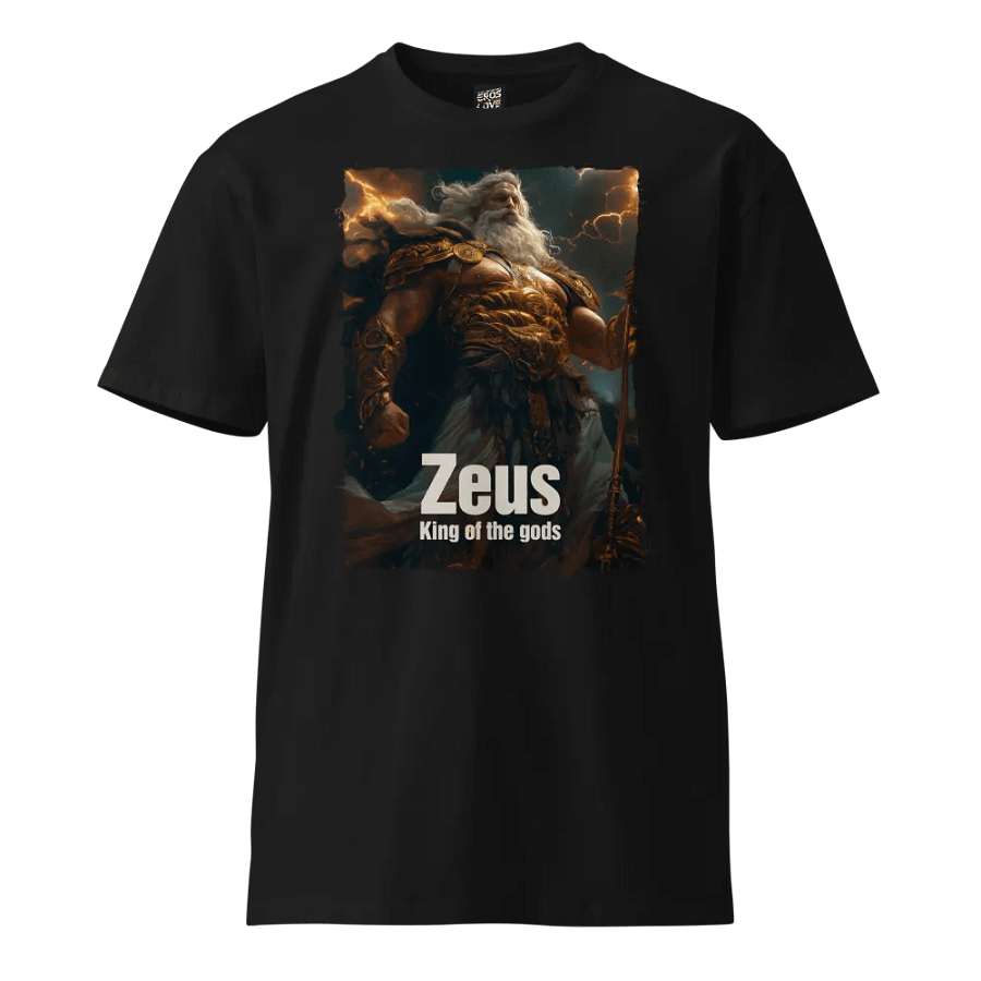 Thunderous Majesty – Zeus T-Shirt product image (1)