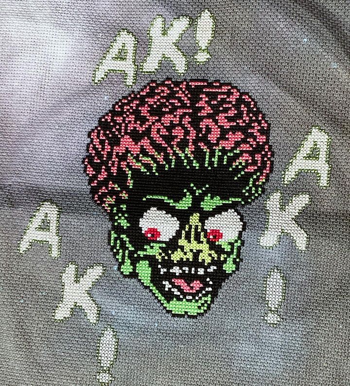 Mars Attacks cross stitch pattern product image (2)