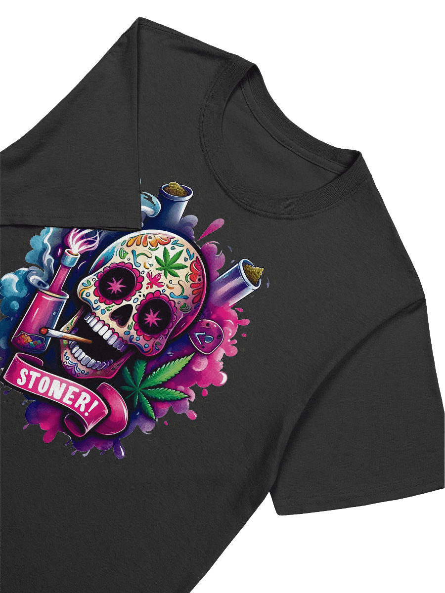 Sugar Skull Art - 420 Stoner T-Shirt product image (15)