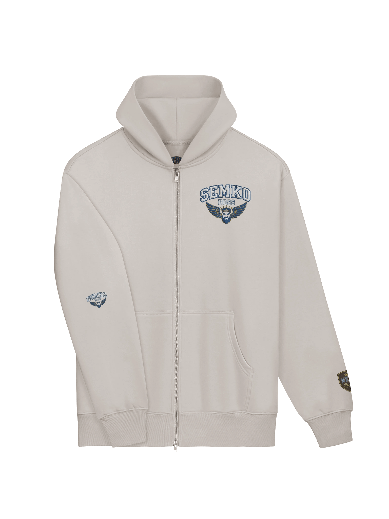 Patriot Bold Blue Zip Hoodie Bosnia Semko product image (6)