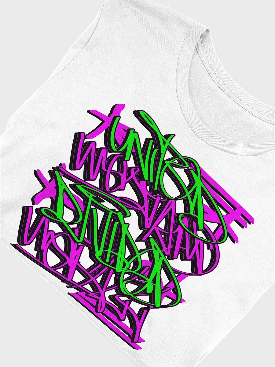 United We Stand, Divided We Fall (green and pink graffiti), T-Shirt 02 product image (5)