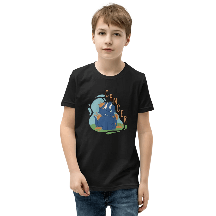 Youth Cancer Dino T-Shirt product image (8)
