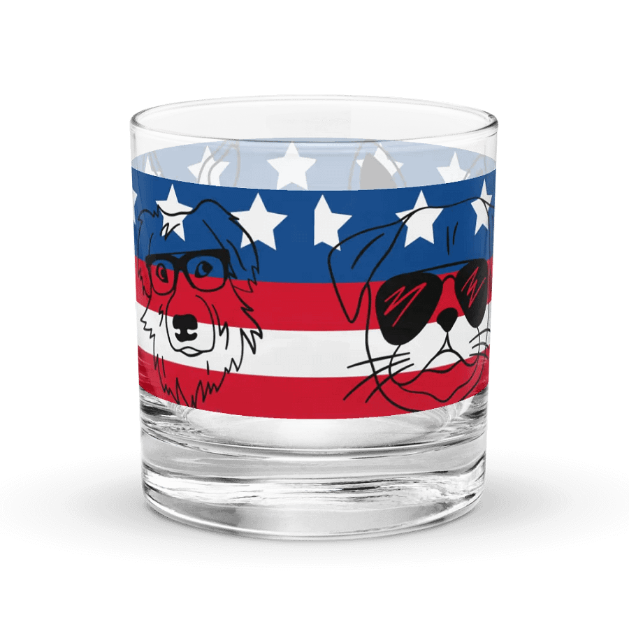 Patriotic Pooches Rocks Glass Set product image (4)