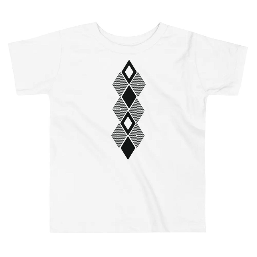 Black and white triangle design Toddler T-Shirt product image (3)