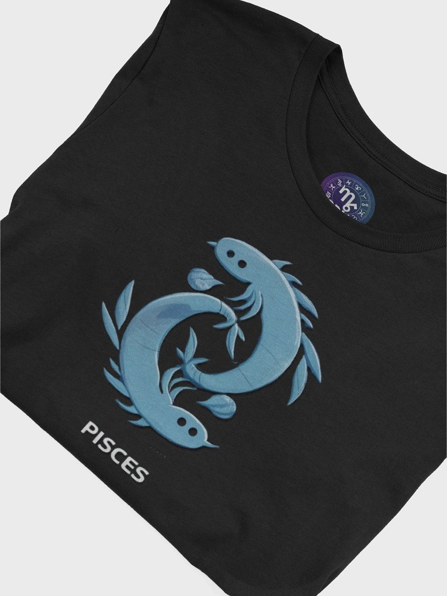 Pisces Zodiac Unisex Supersoft T-Shirt with Dual Fish Design product image (7)