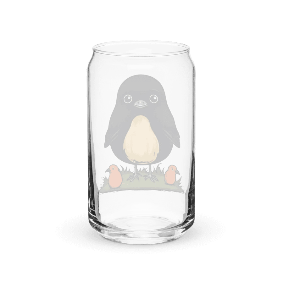 Can-Shaped Glass 🖤 Big Bird & Little Birds product image (38)