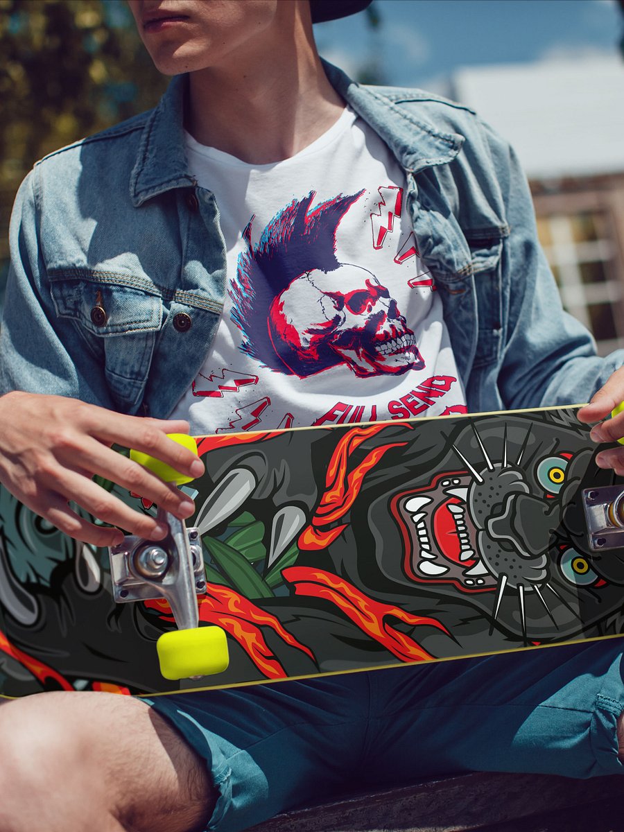 FULL SEND - NO END White Tee Vs. 2 product image (11)