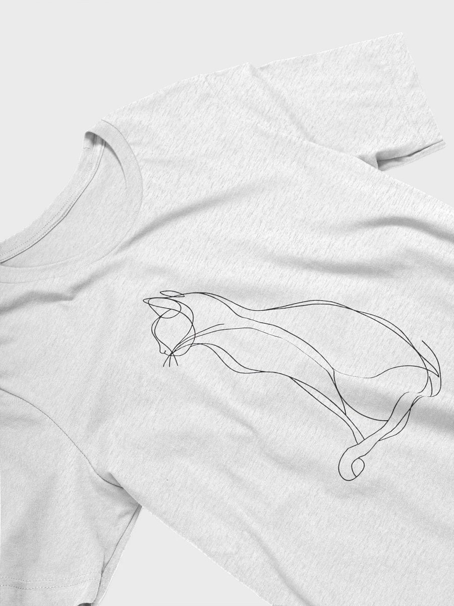 Minimalist Line Art Cat Outline T-Shirt product image (26)