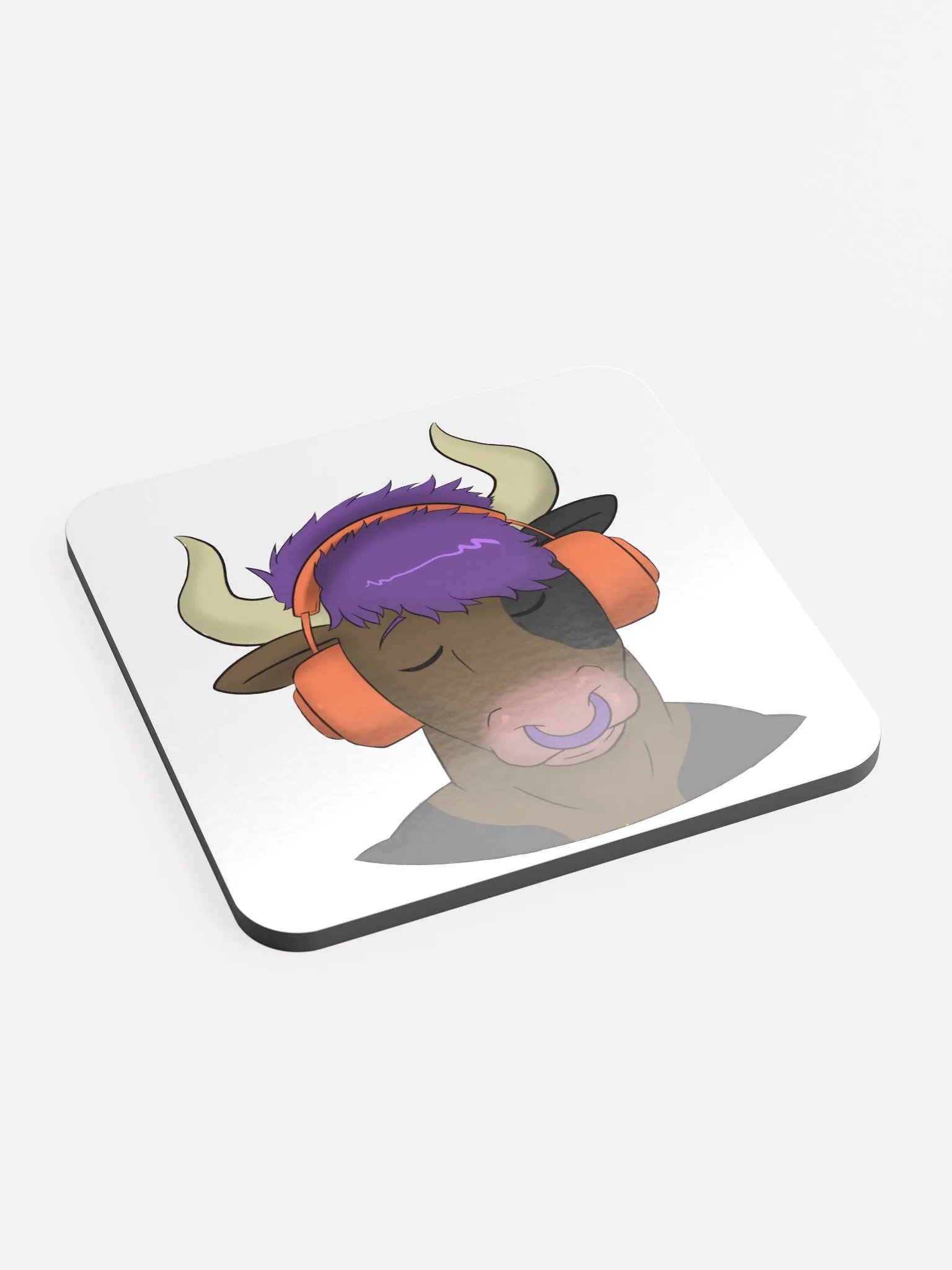 Yuuma Headphones Emote Coaster product image (2)