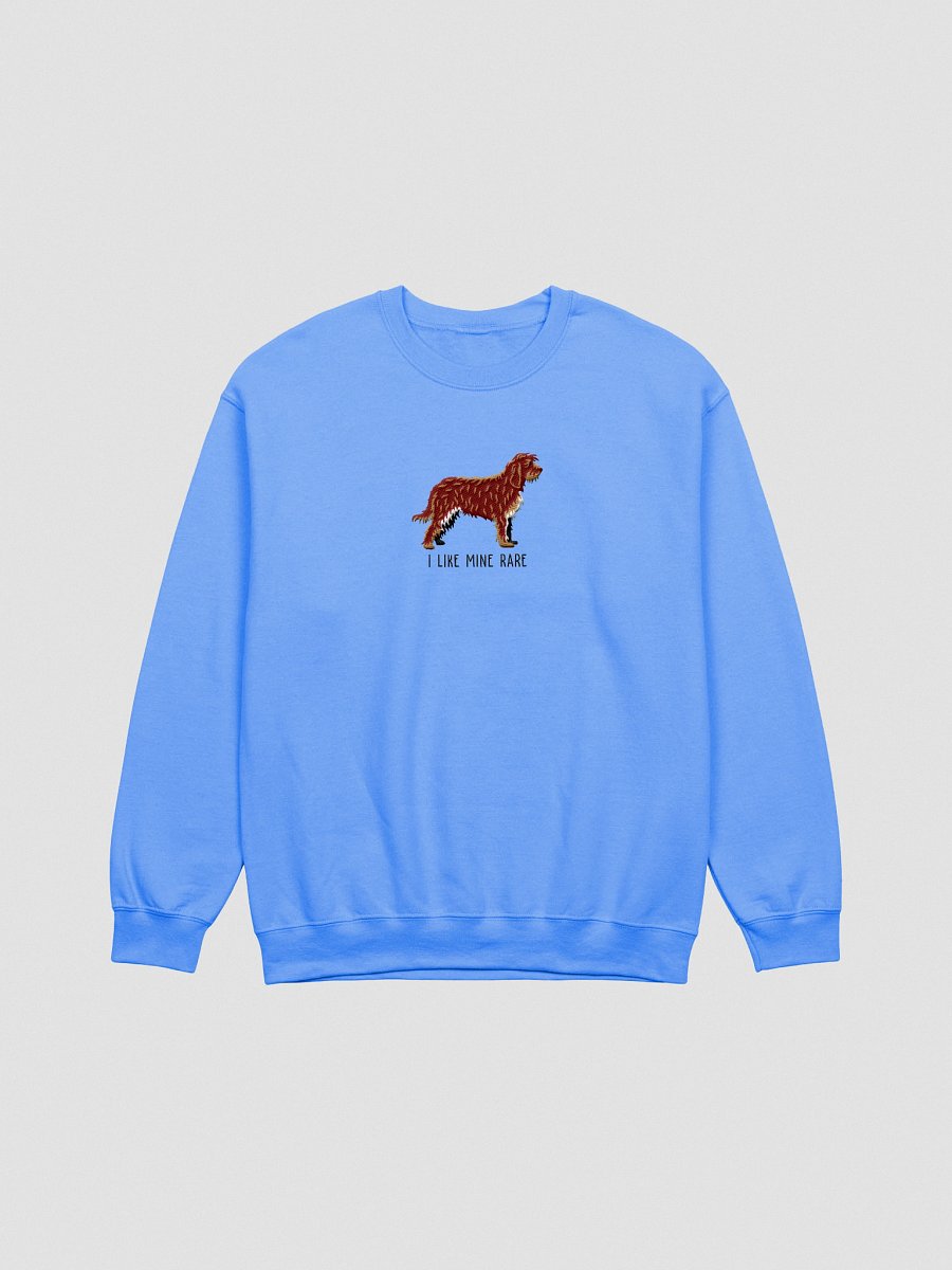 I Like Mine Rare Sweatshirt (Embroidered) of an Otterhound(Chocolate) product image (1)