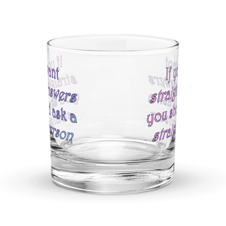 Straight Answers Rocks Glass product image (1)