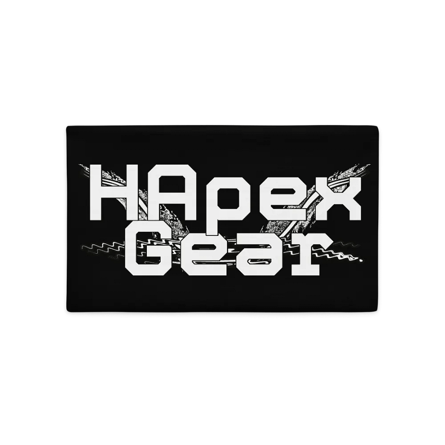 Pillow Case - Black - White HApex Gear White Logo product image (8)