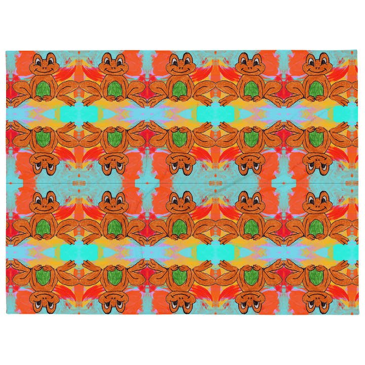 Tie Dye Frog Blanket product image (2)