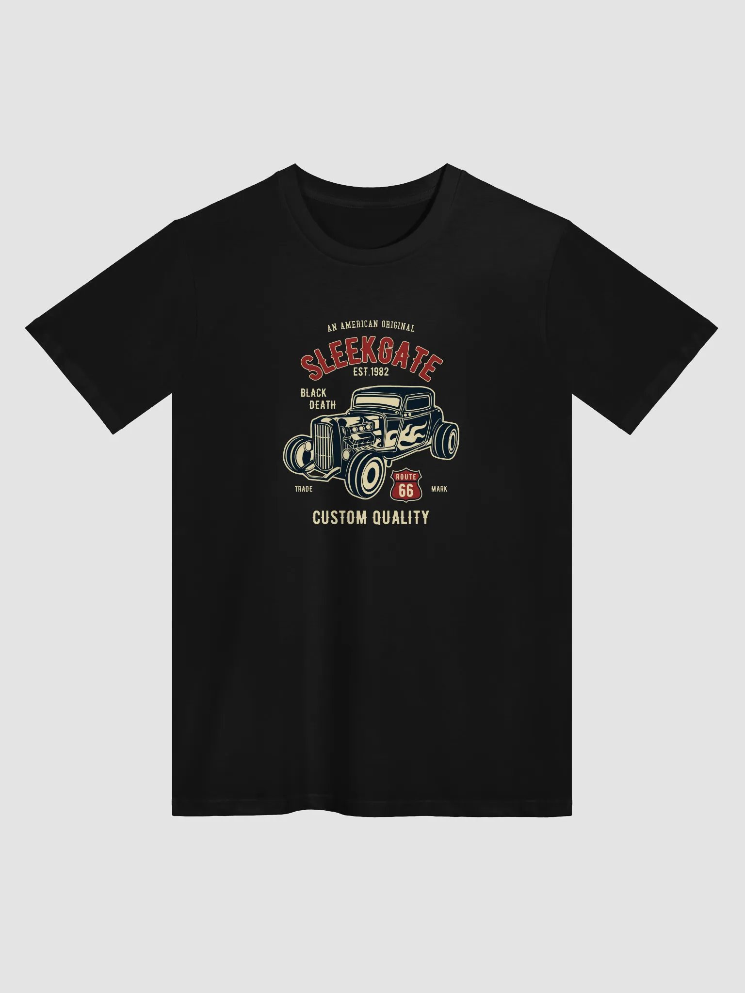 Vintage Car Flame Decal Unisex T-Shirt product image (4)