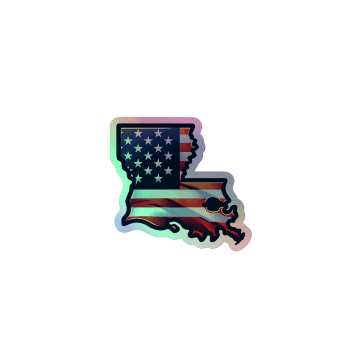 Louisiana Pride Holographic Sticker Sheet product image (1)