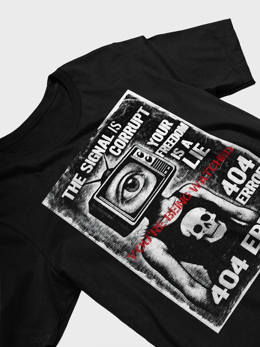 404 Error Tee – The Signal Is Corrupt Punk Graphic product image (2)